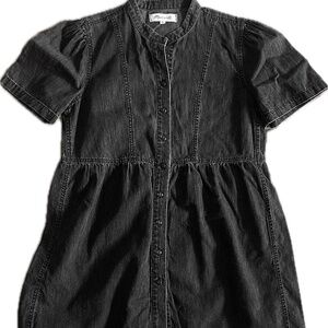 Madewell Denim Banded-Collar Babydoll Dress